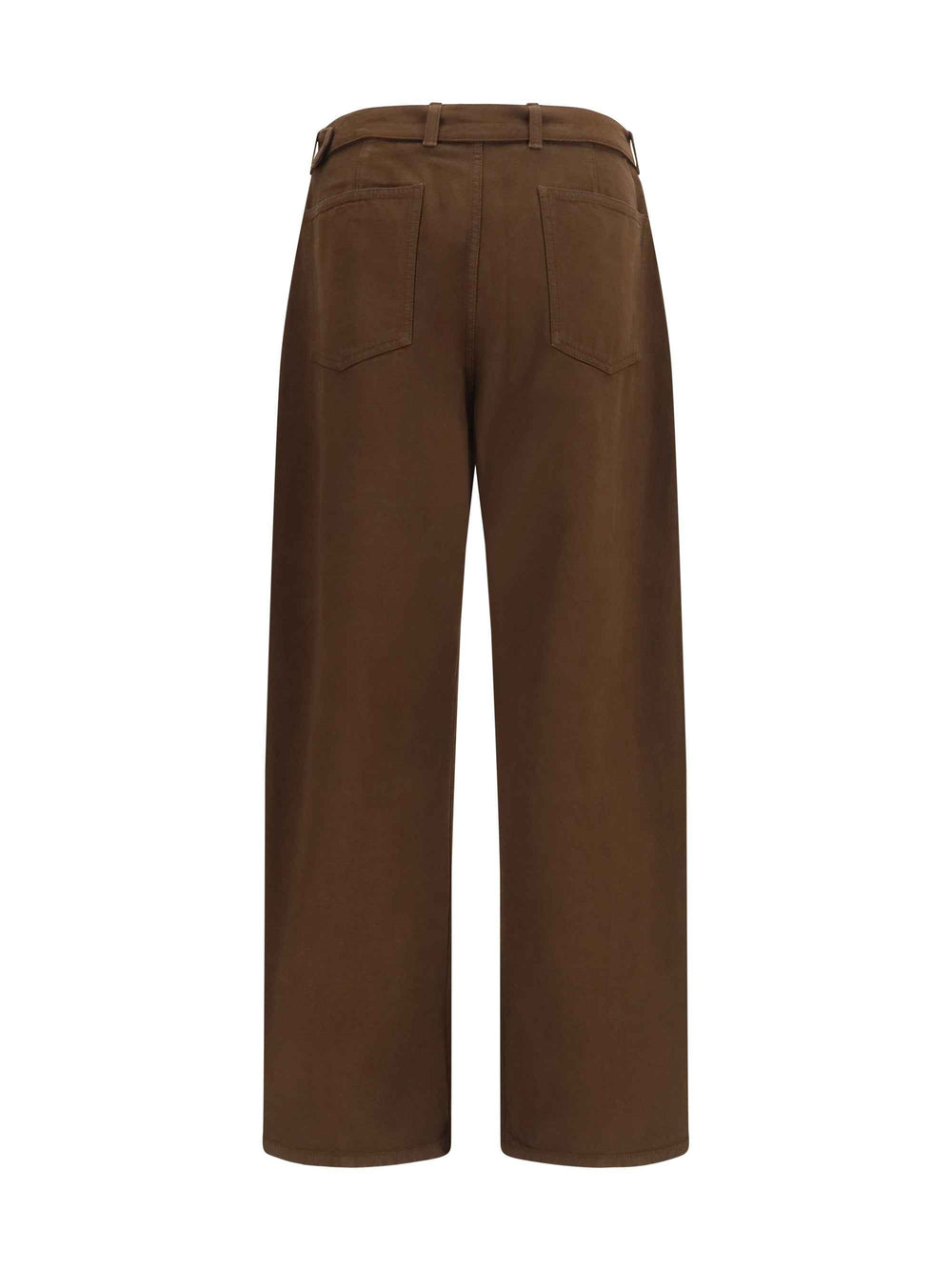 Heavy dyed twill Belted Pants