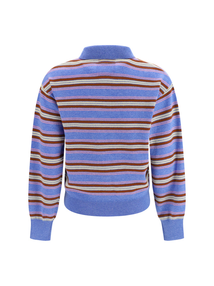 College striped Polo Sweater 2