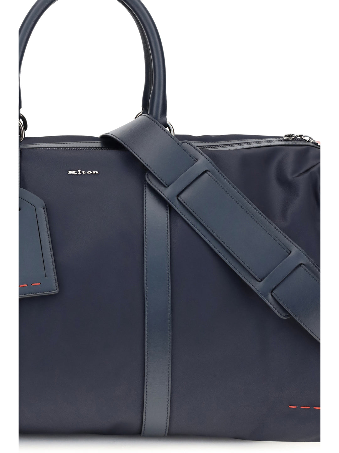 Leather-trim Travel Duffle Bag 4