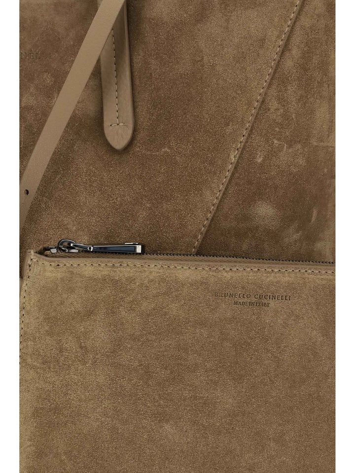 Suede BC Tote Bag