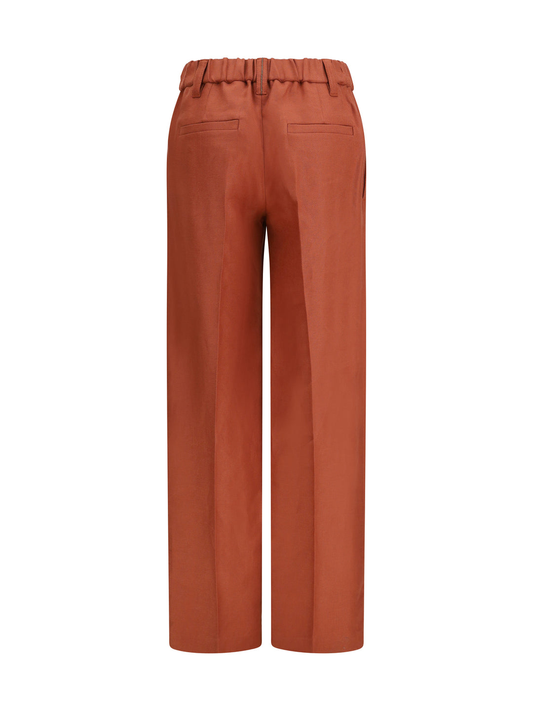Wide-Leg Pants in linen with elastic waistband and belt loops 2