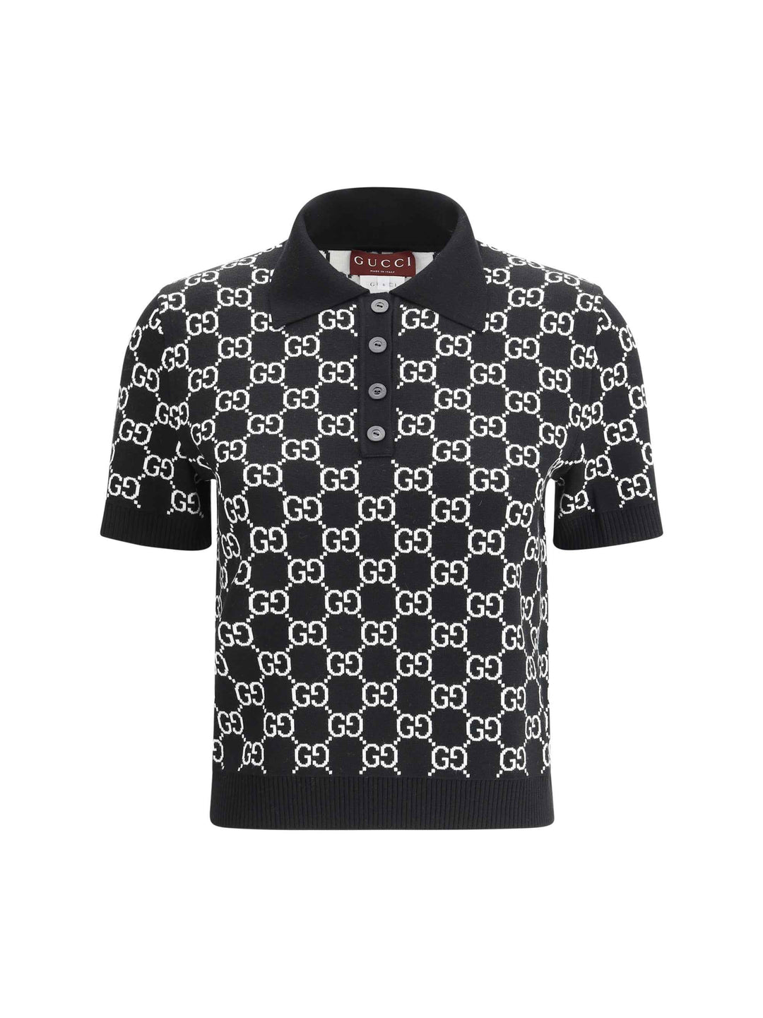 GG wool jacquard Polo Top