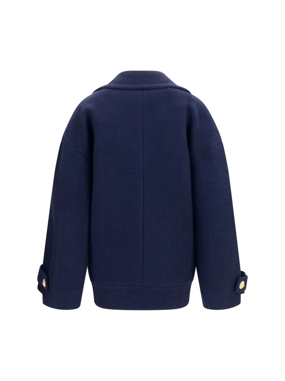 Double-breasted wool Coat with buttons