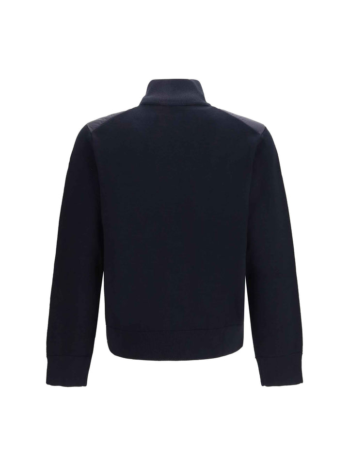 Cardigan with padded zip closure