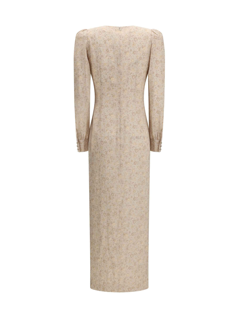 Jacquard draped Dress with flounces