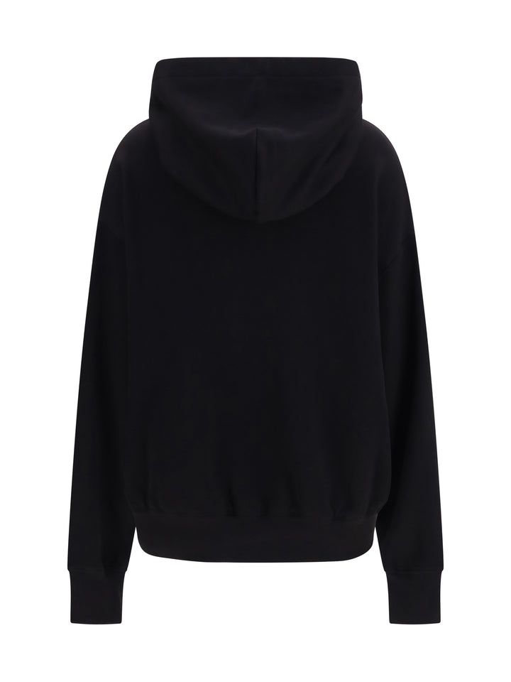 Cotton Hooded Sweatshirt with logo patch 2