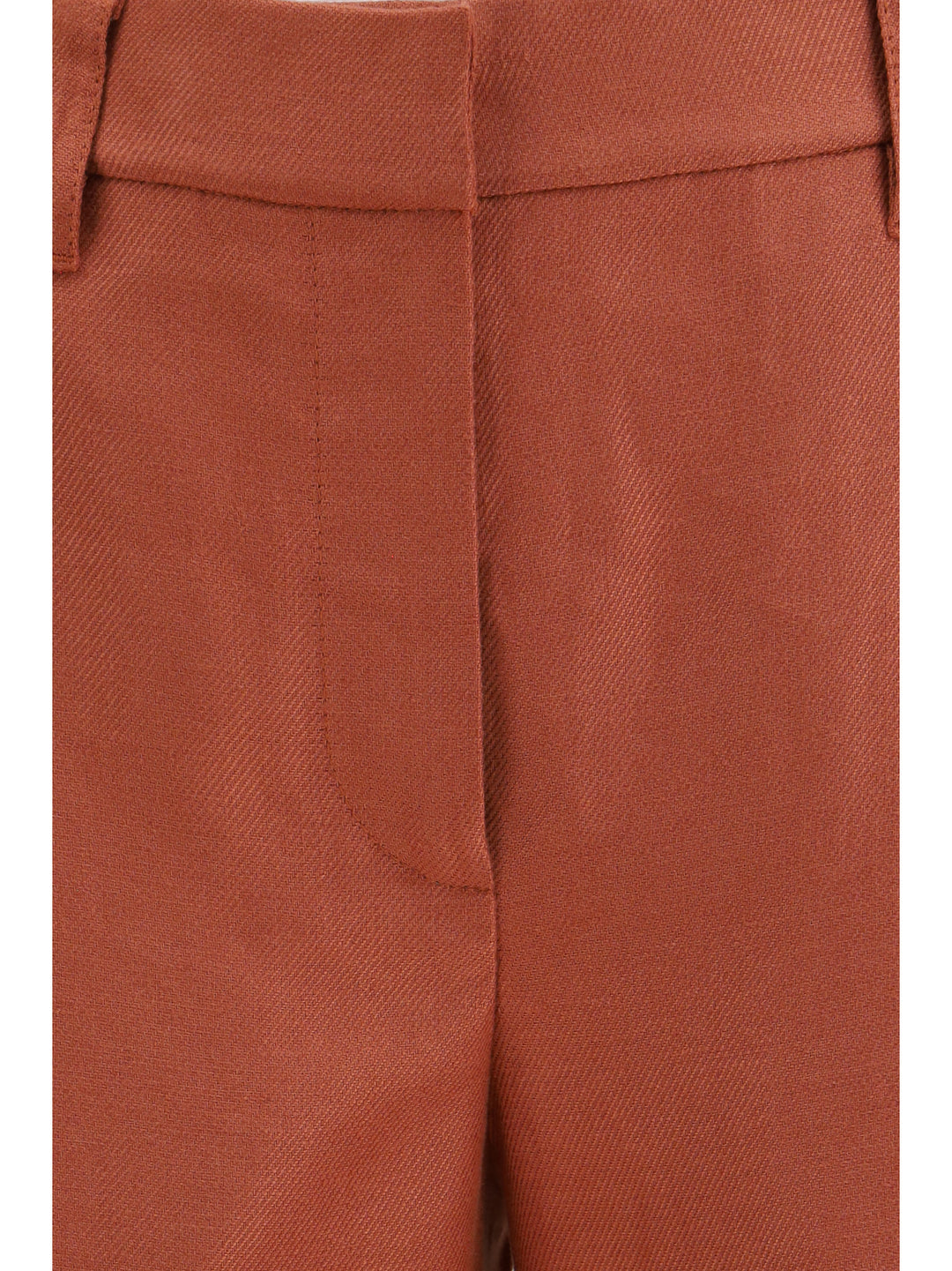 Wide-Leg Pants in linen with elastic waistband and belt loops 3