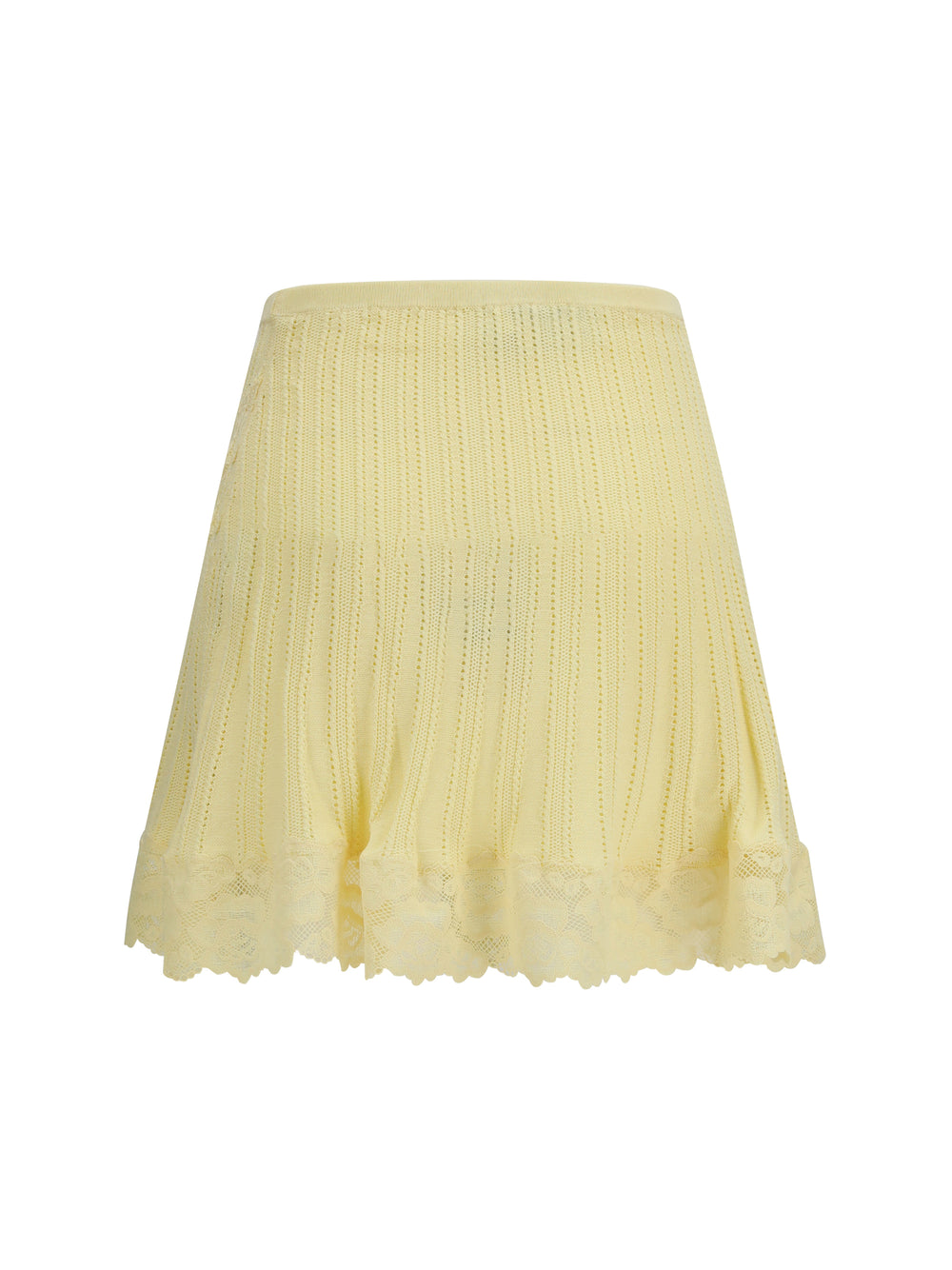 Pointelle knit mini Skirt 2