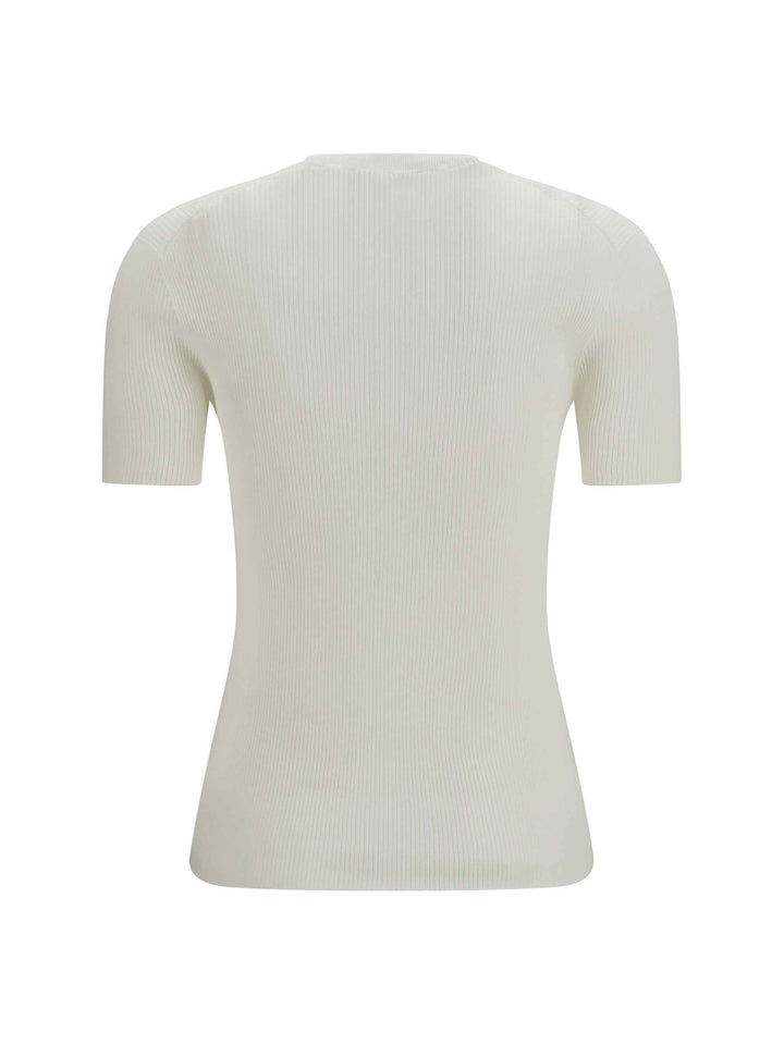 Short-sleeve cotton Sweater