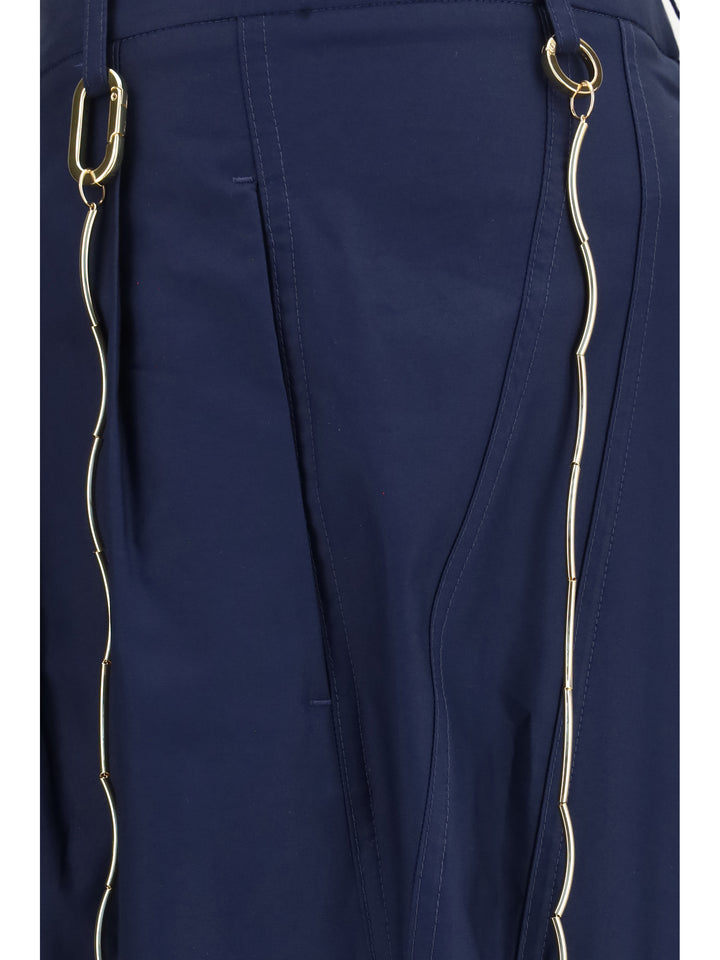 Phebe chain adorned wide-leg Pants 3