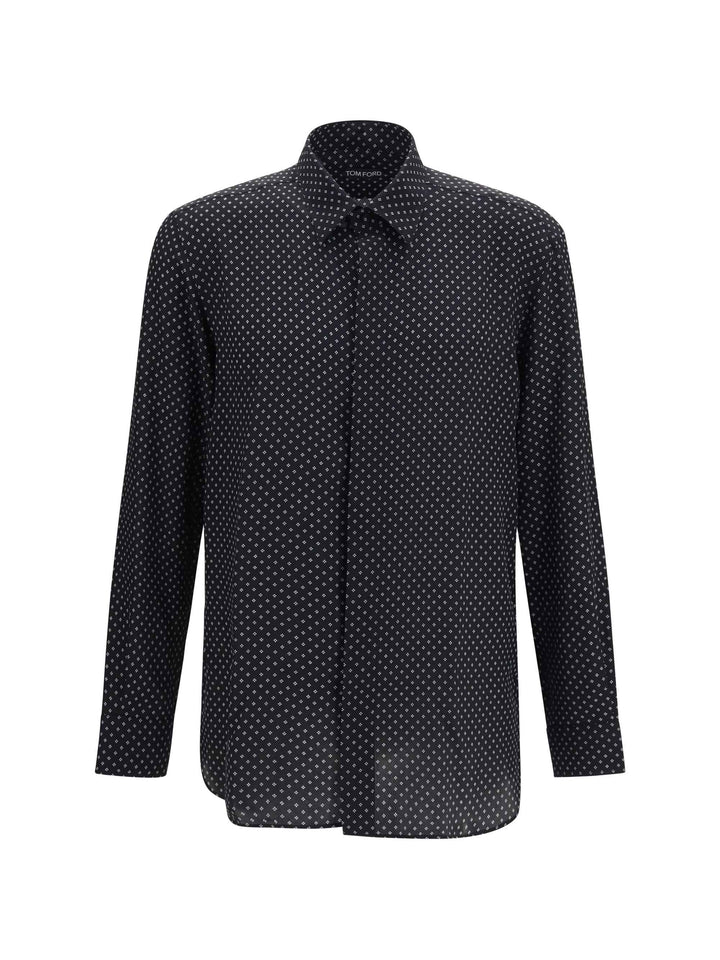 Silk crêpe de chine Polka-Dot Shirt