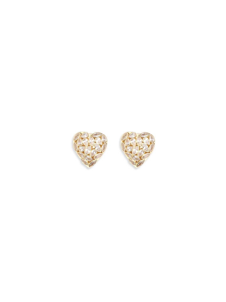 Embellished heart Earrings 1