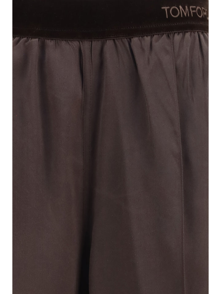 Stretch silk satin Pants 3