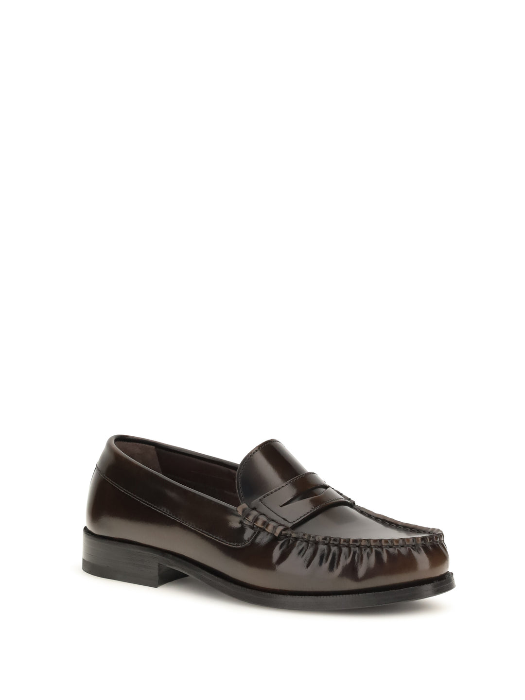 Rivet Vintage brushed leather Loafers 2
