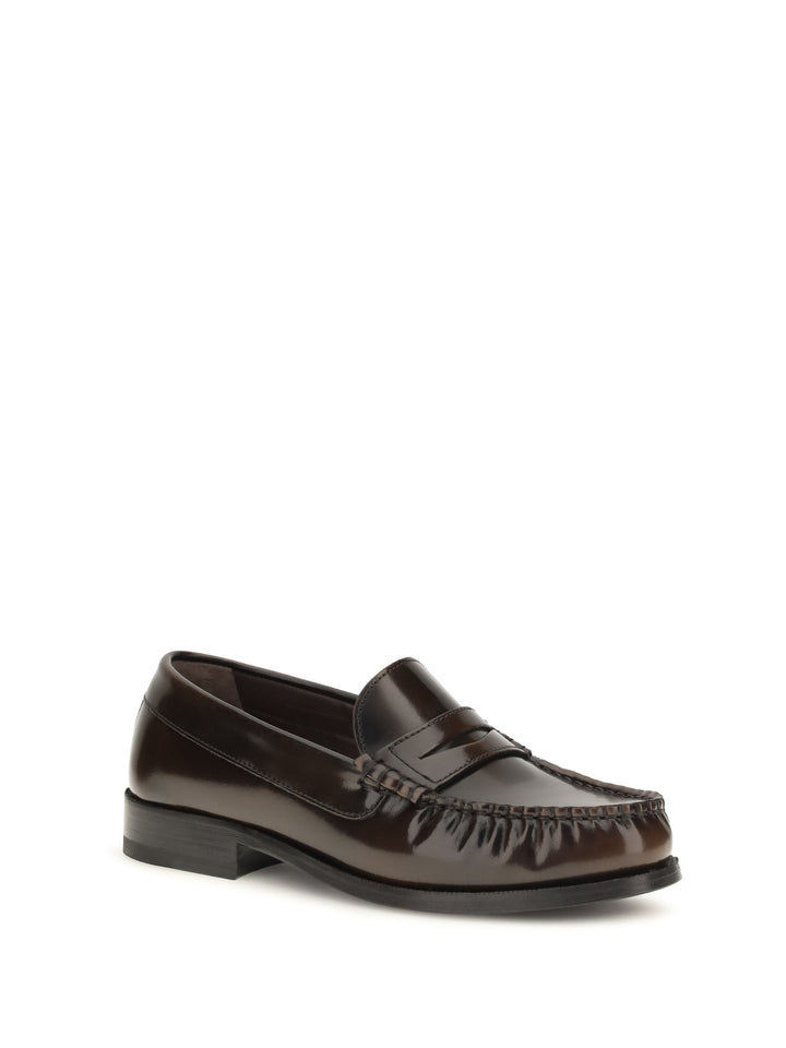 Rivet Vintage brushed leather Loafers 2