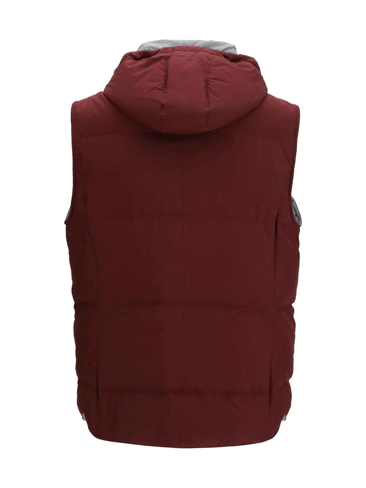 Sleeveless hooded Gilet