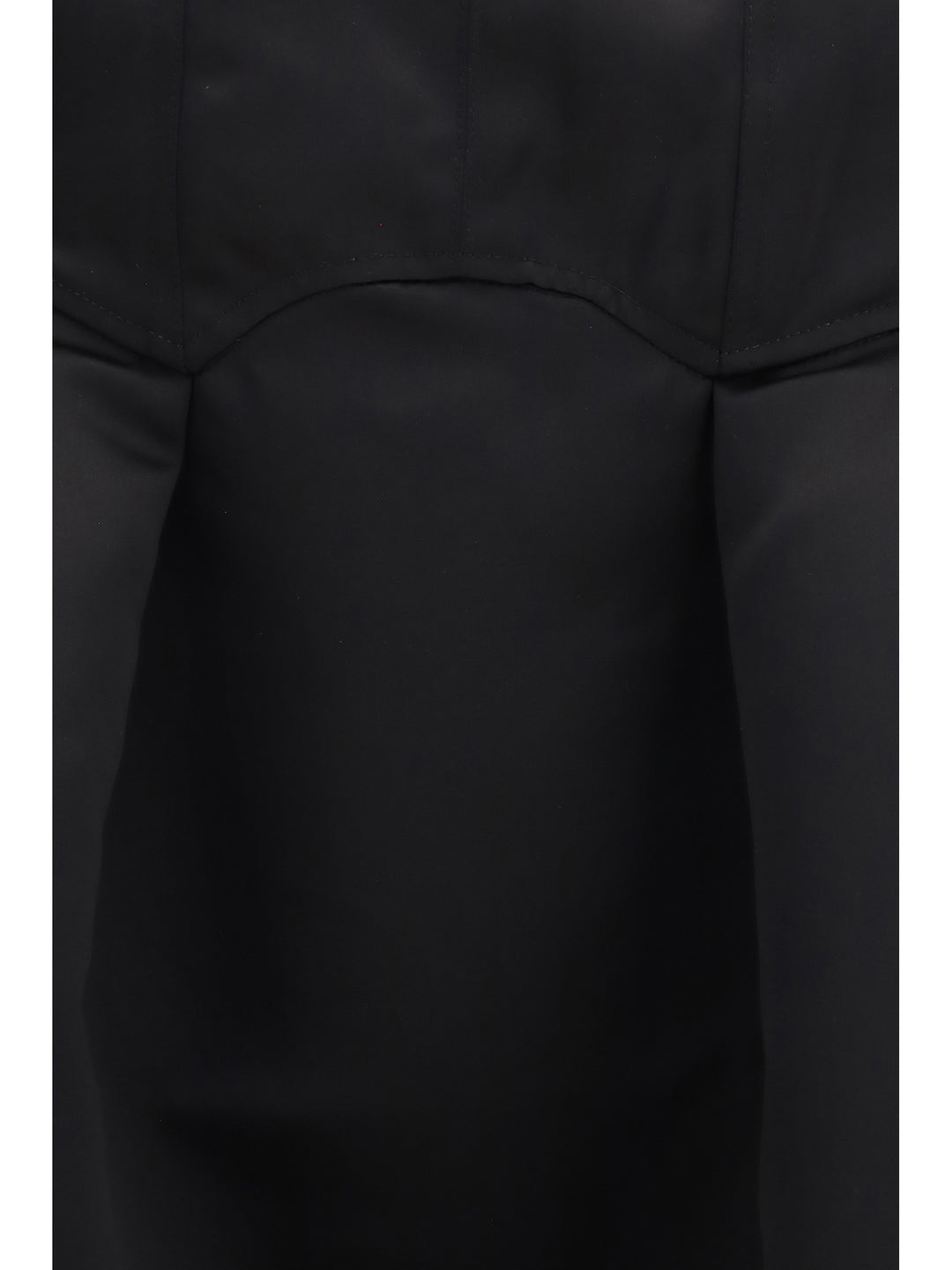Duchesse satin midi Dress with corset 3