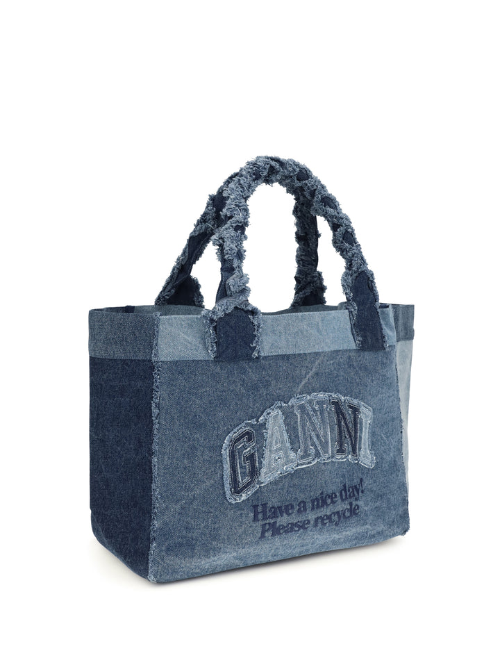 Medium trapeze denim Shopper 2