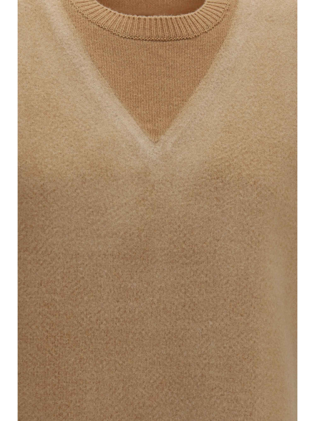Double-layer wool Knit Vest