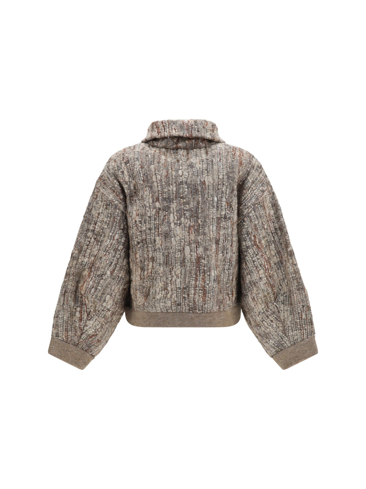 Perforated zip Cardigan 2