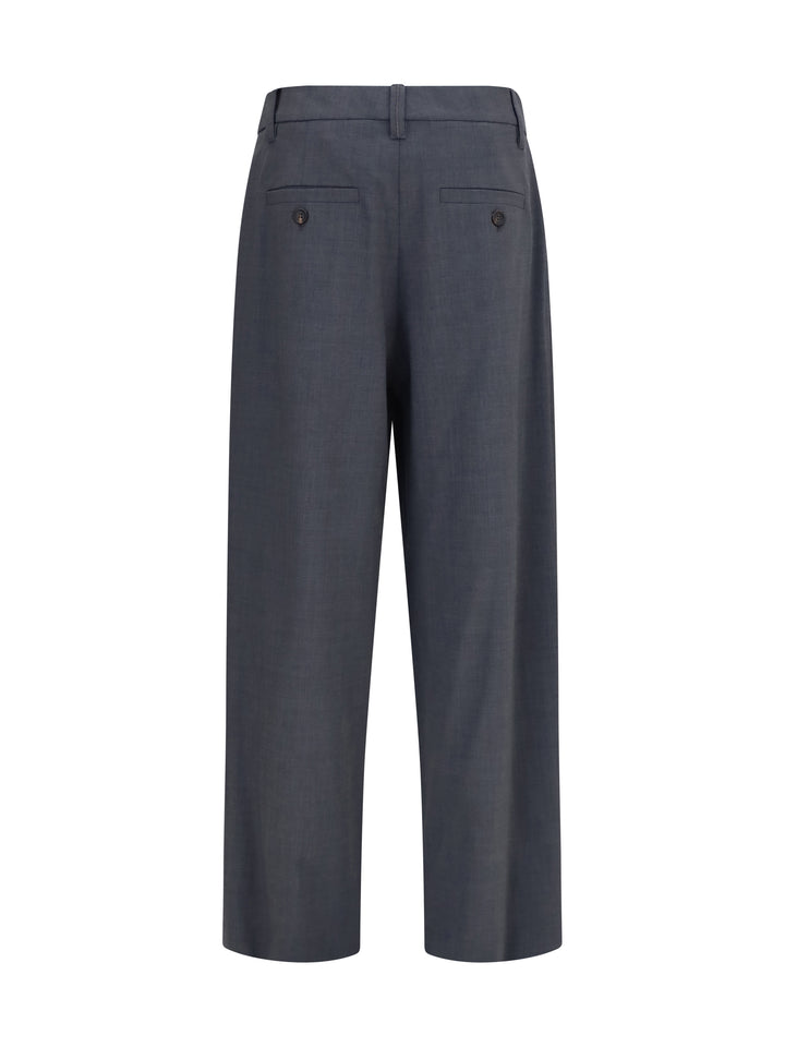Tropical wool tailored Pants with Monili detail 2