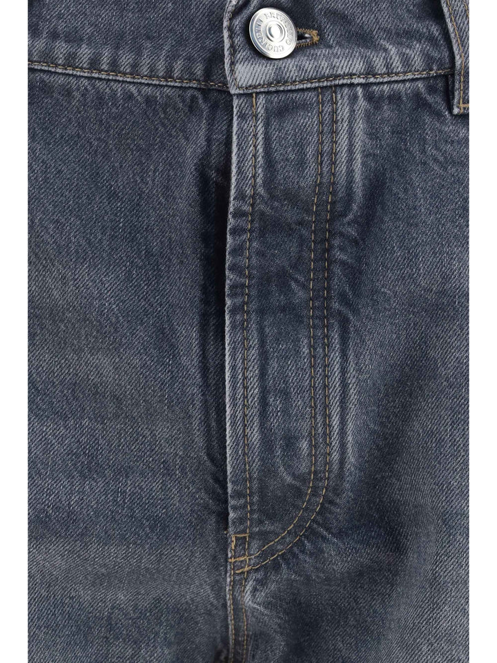 Straight-leg turn-up Jeans