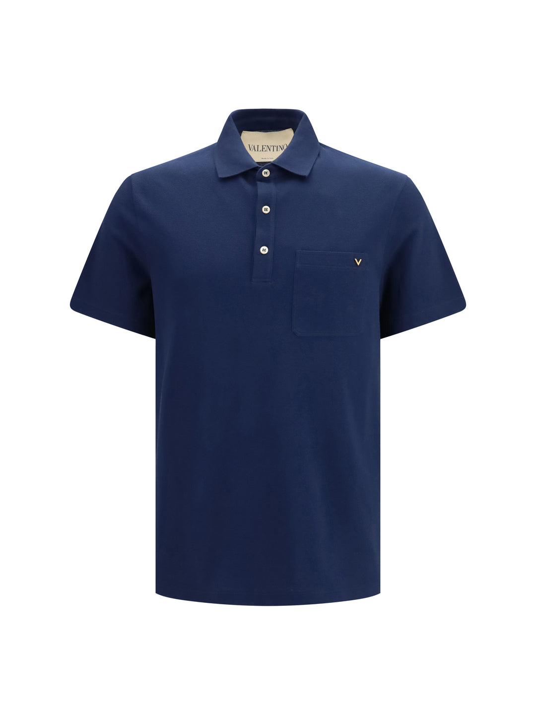 Cotton piqué Polo with VLogo 1