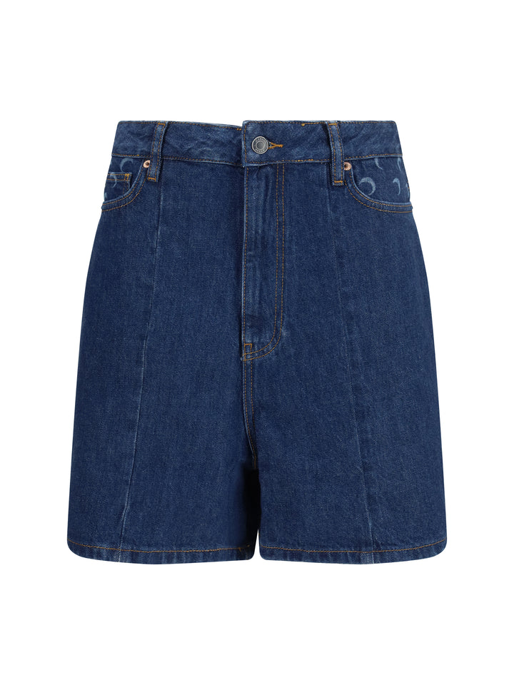 High-waisted denim Shorts 1