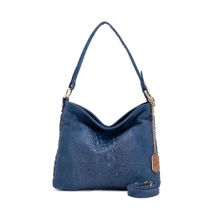 Anna Morellini Blue Hobo Bag Linda