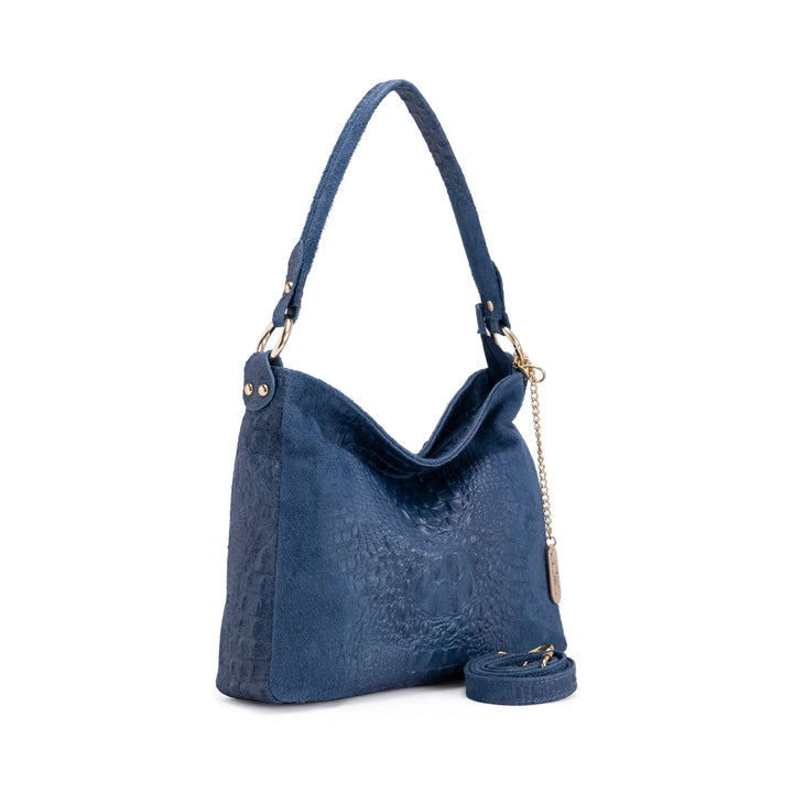 Anna Morellini Blue Hobo Bag Linda