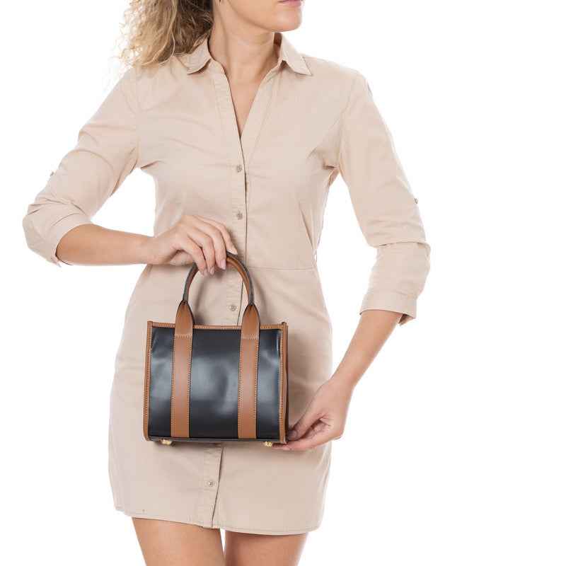 Litana- WB390861-NERO+CUOIO