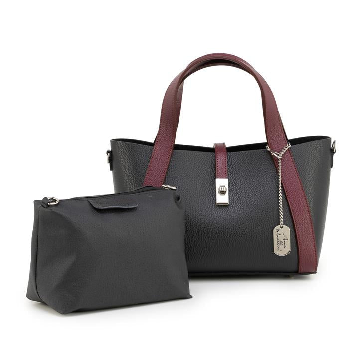 Simelda- WB390874-nero+bordo (nero+D34)