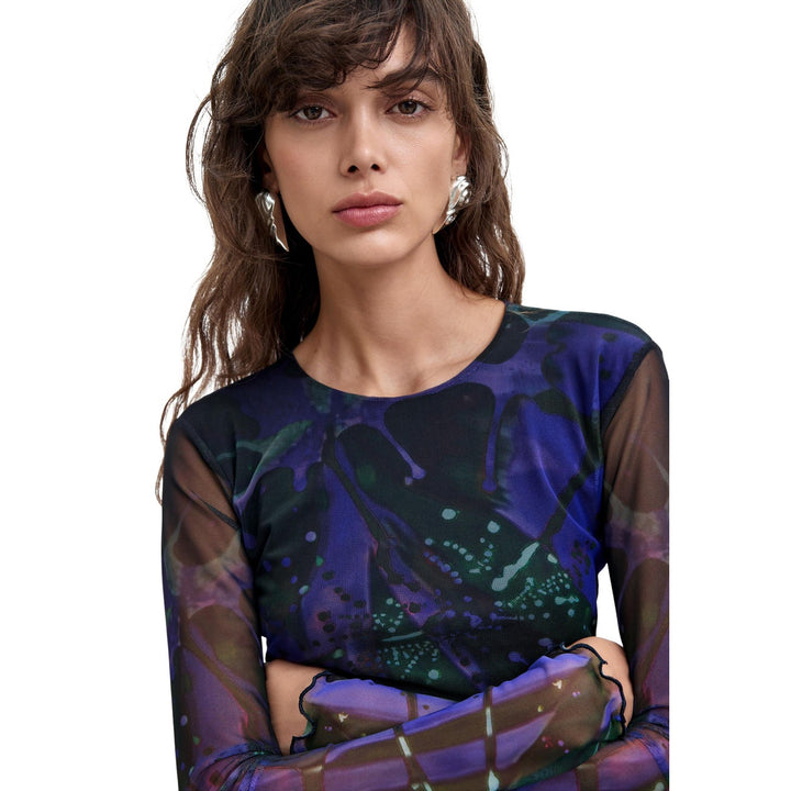 Desigual T-shirts in purple