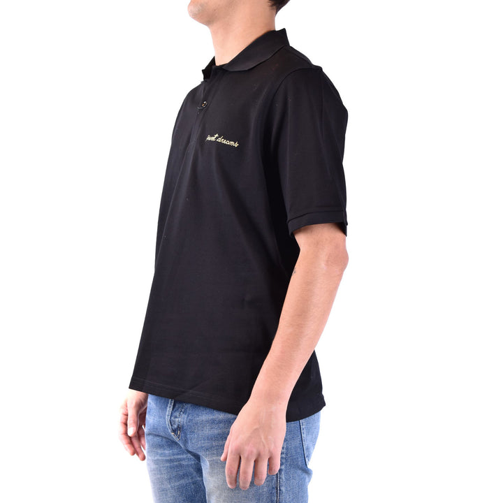 SAINT LAURENT Black Polo Shirt