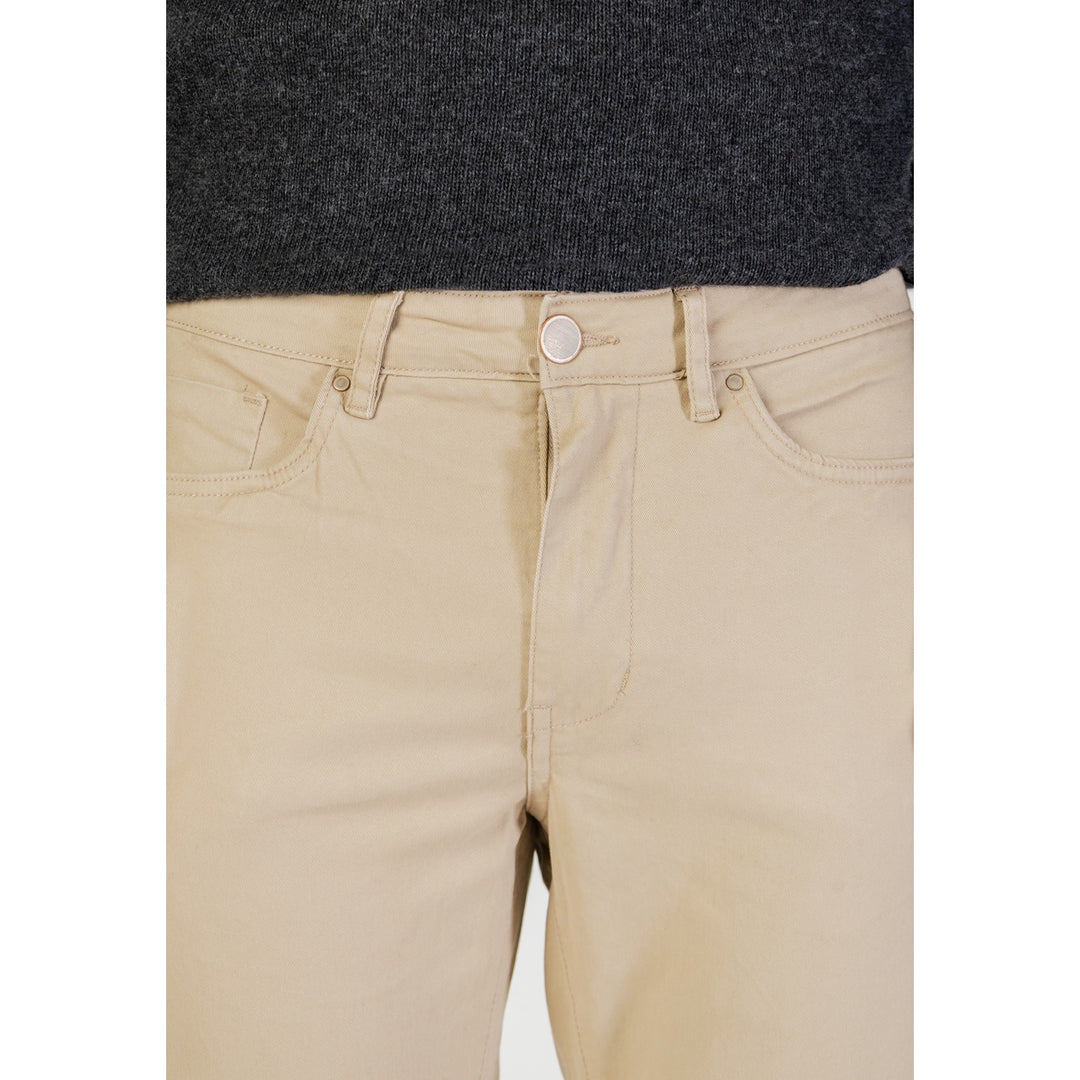 Borghese Beige Trousers – Men, Cotton
