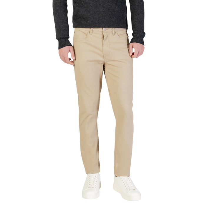 Borghese Beige Trousers – Men, Cotton