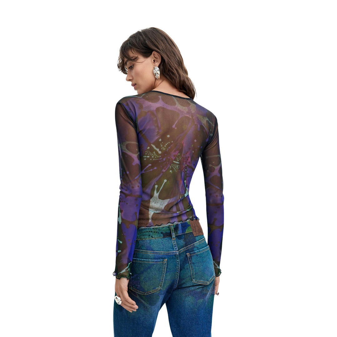 Desigual T-shirts in purple
