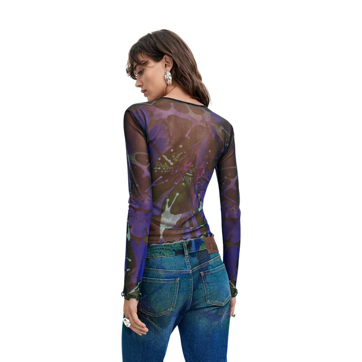 Desigual T-shirts in purple