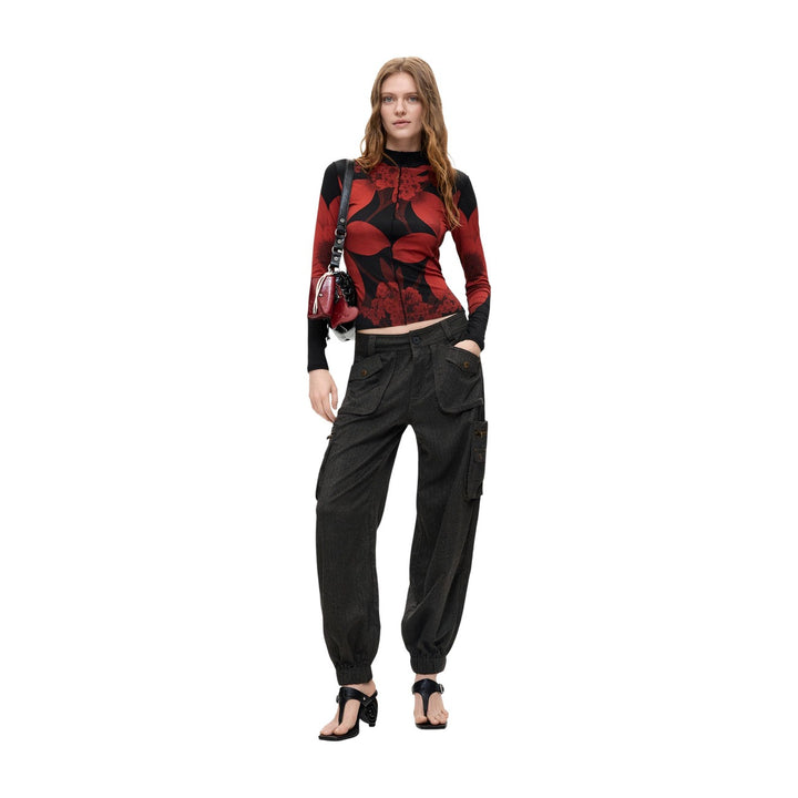 Desigual Brown Trousers – Women, Polyester
