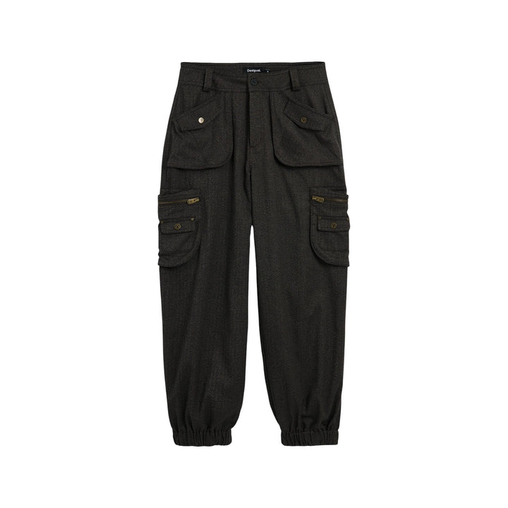 Desigual Brown Trousers – Women, Polyester