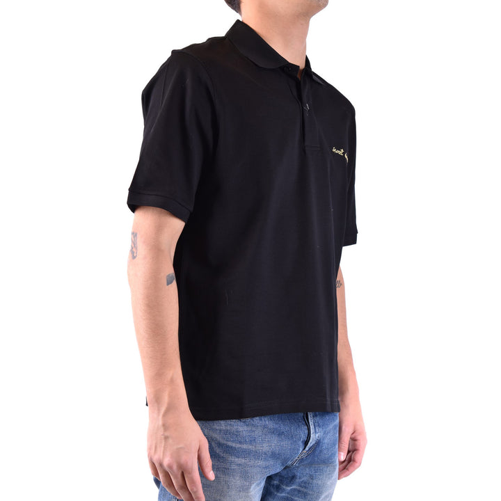 SAINT LAURENT Black Polo Shirt