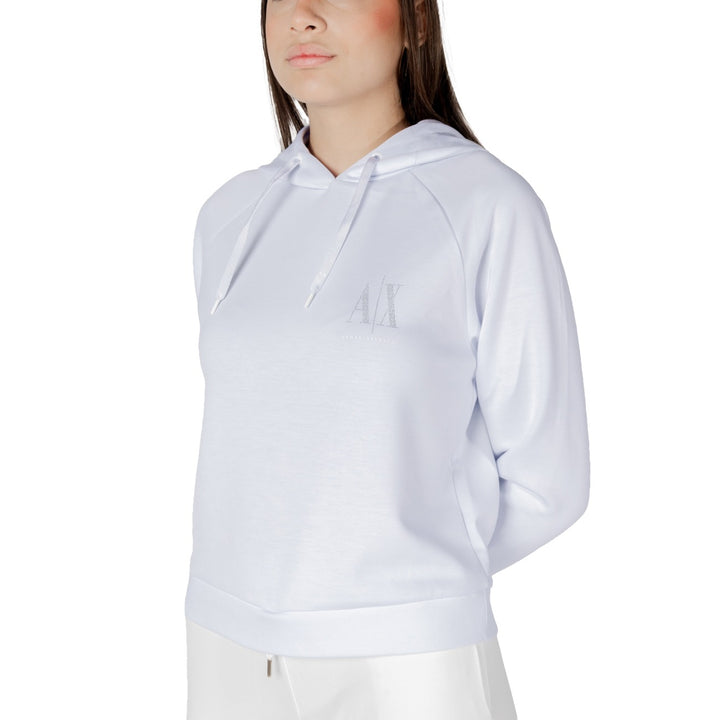 Armani Exchange White Sweatshirt – white, black