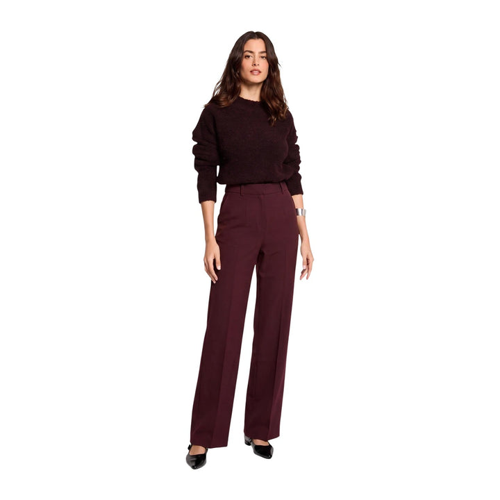 Morgan De Toi Burgundy Trousers – Women