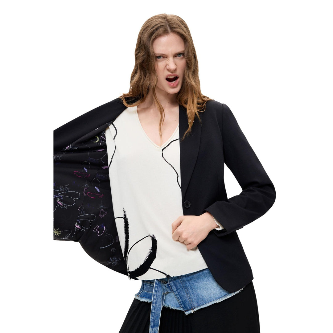 Desigual Black Blazer – Women, Polyamide