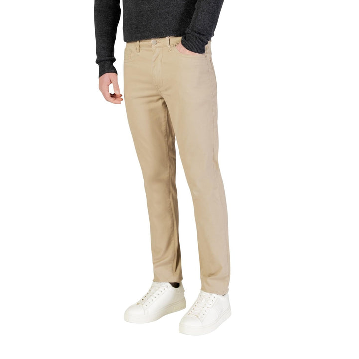 Borghese Beige Trousers – Men, Cotton
