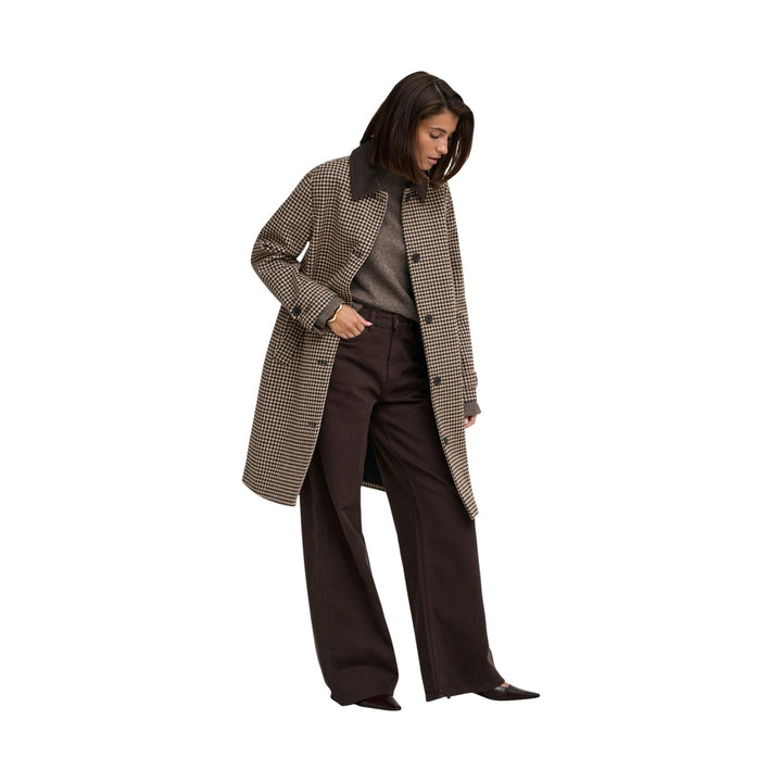 Jacqueline De Yong Brown Coat – Women, Wool