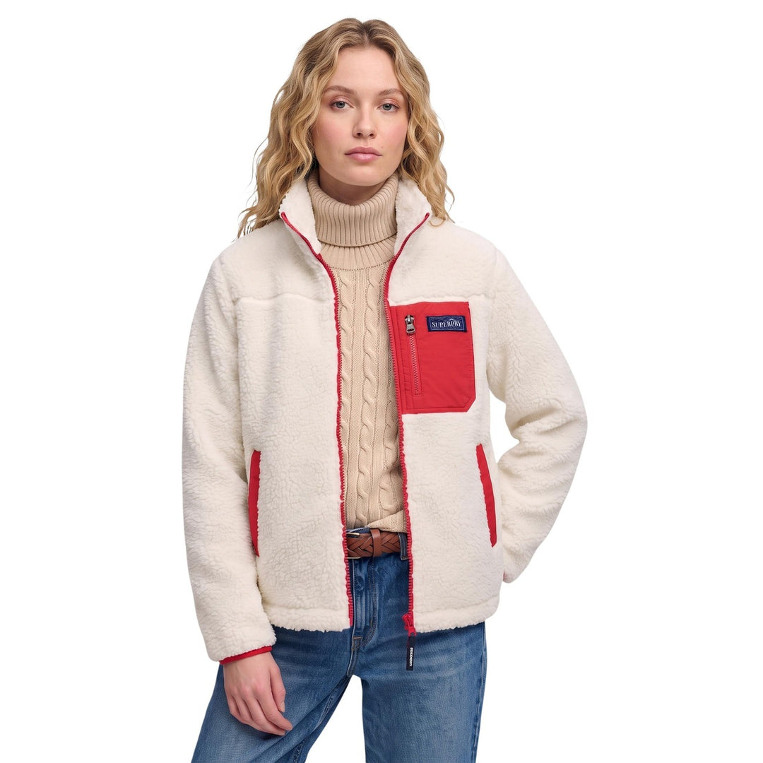 Superdry White Sweatshirt – Women, Polyester