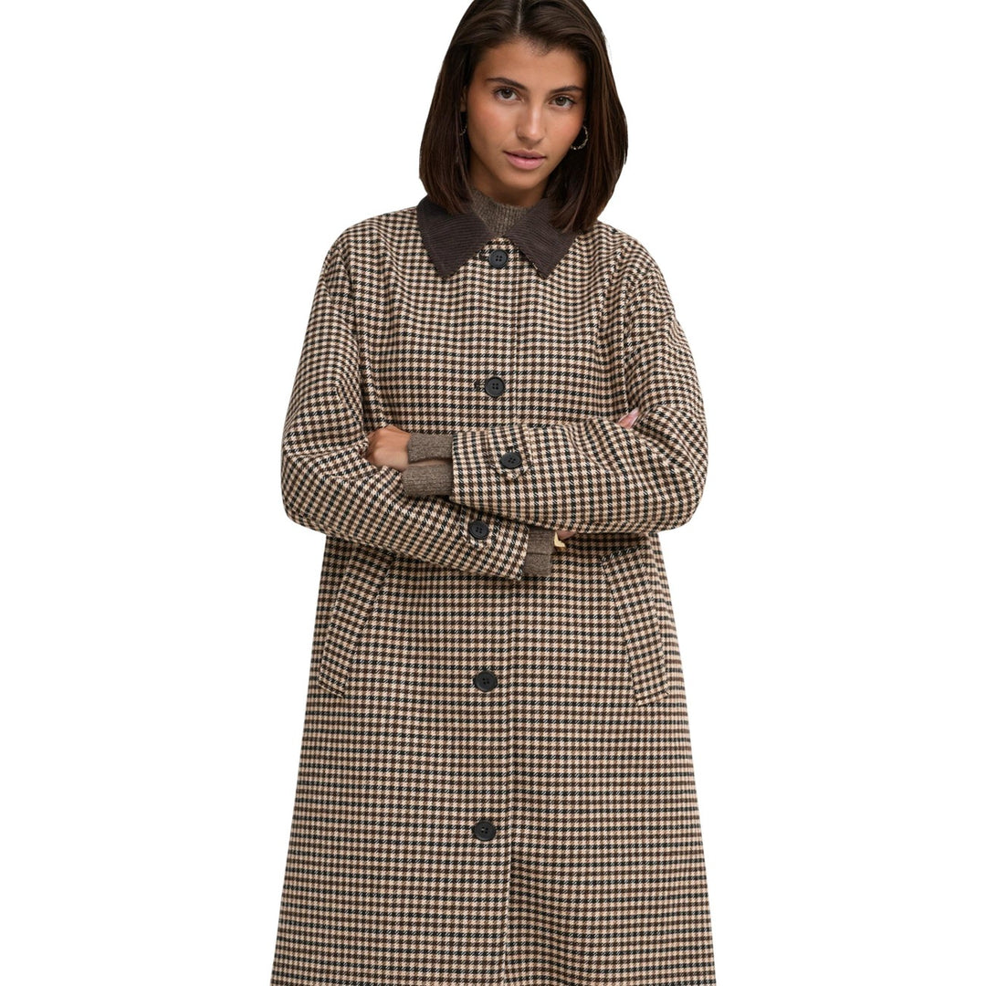 Jacqueline De Yong Brown Coat – Women, Wool